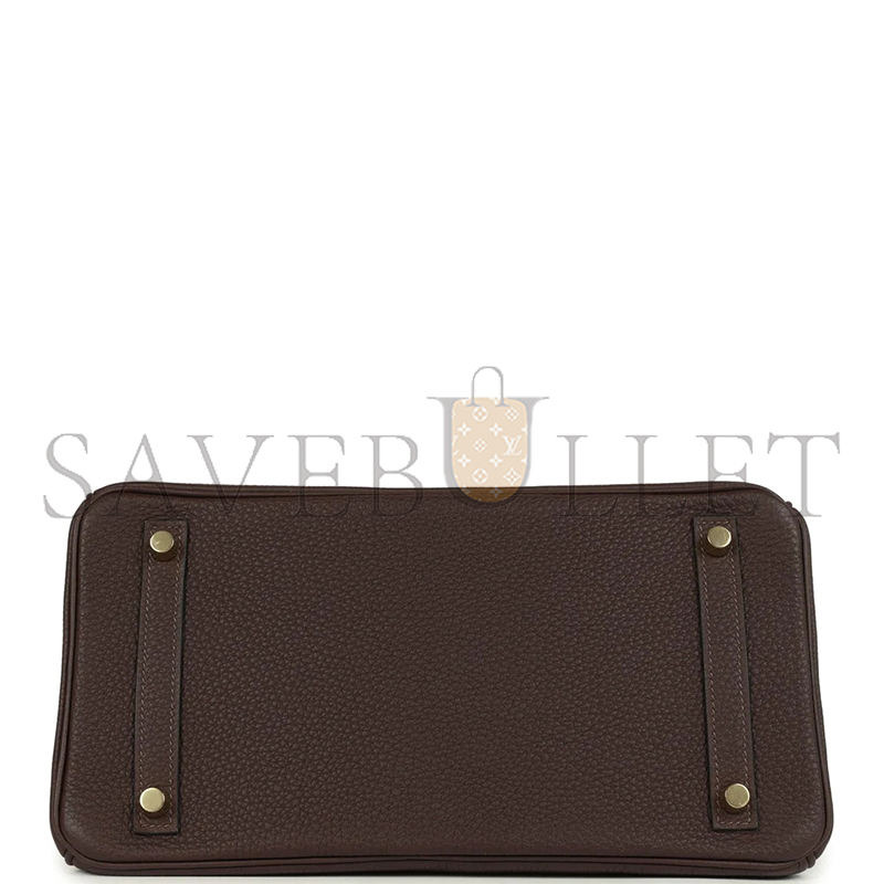 H**me5 master birkin 30 togo chocolate gold hardware (30*22*16cm)